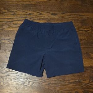 Chubbies Dark Blue Athletic Shorts With Fun Lining.